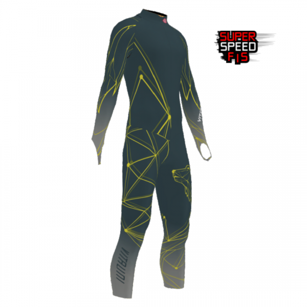 Combinaison FIS Geometric Grey avec protections EB/VP36-GG